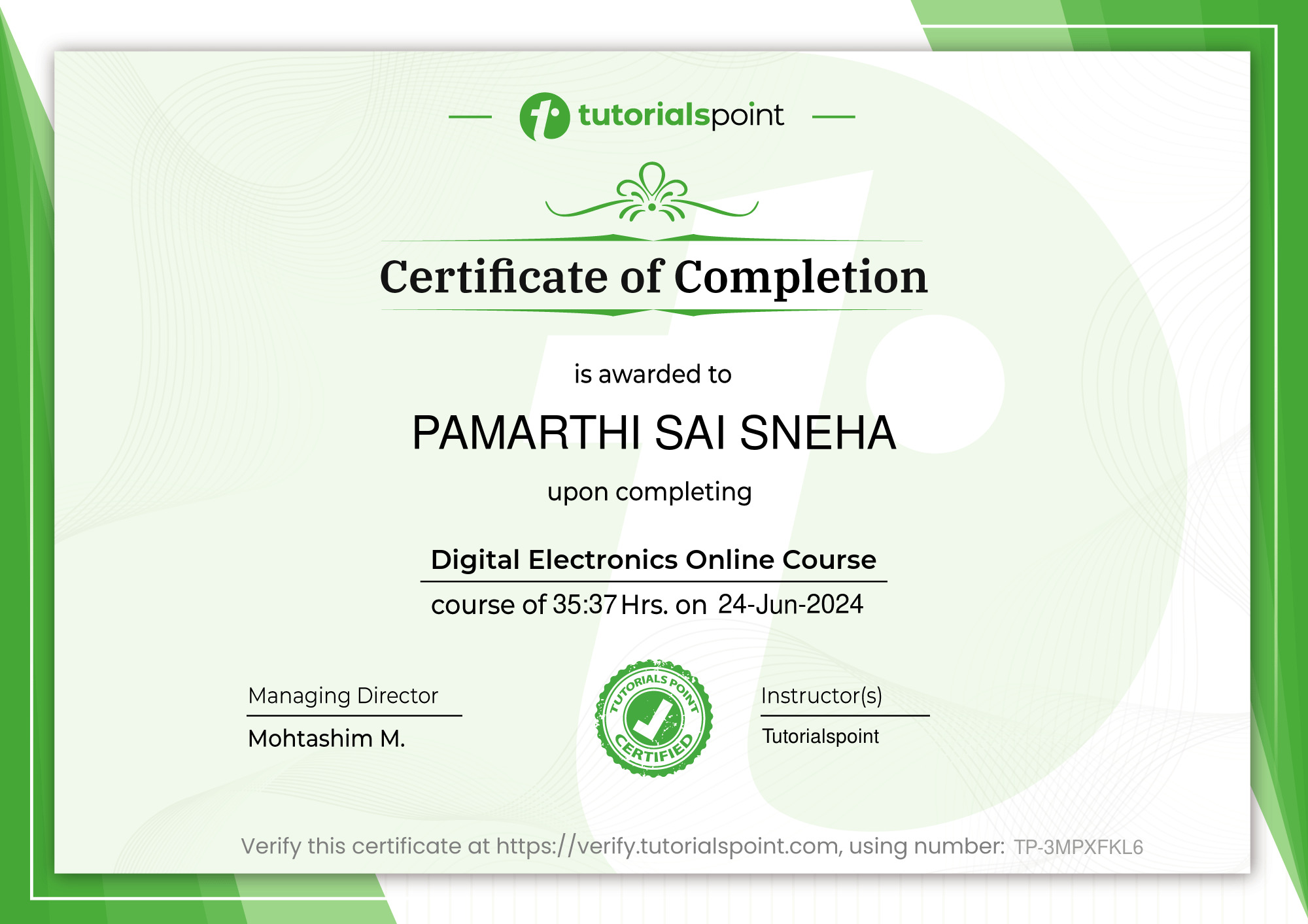 Digital Electronics Online Course