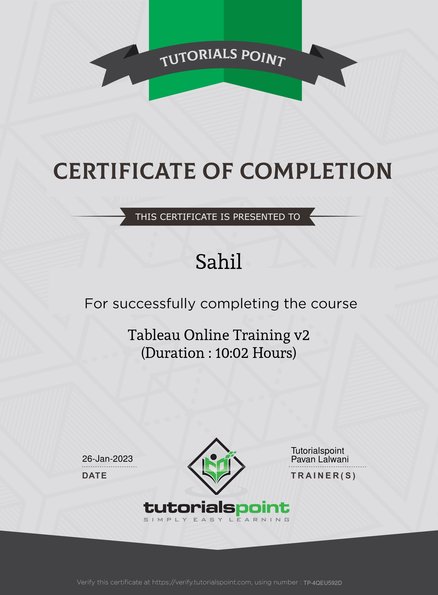 Tableau Online Training Course
