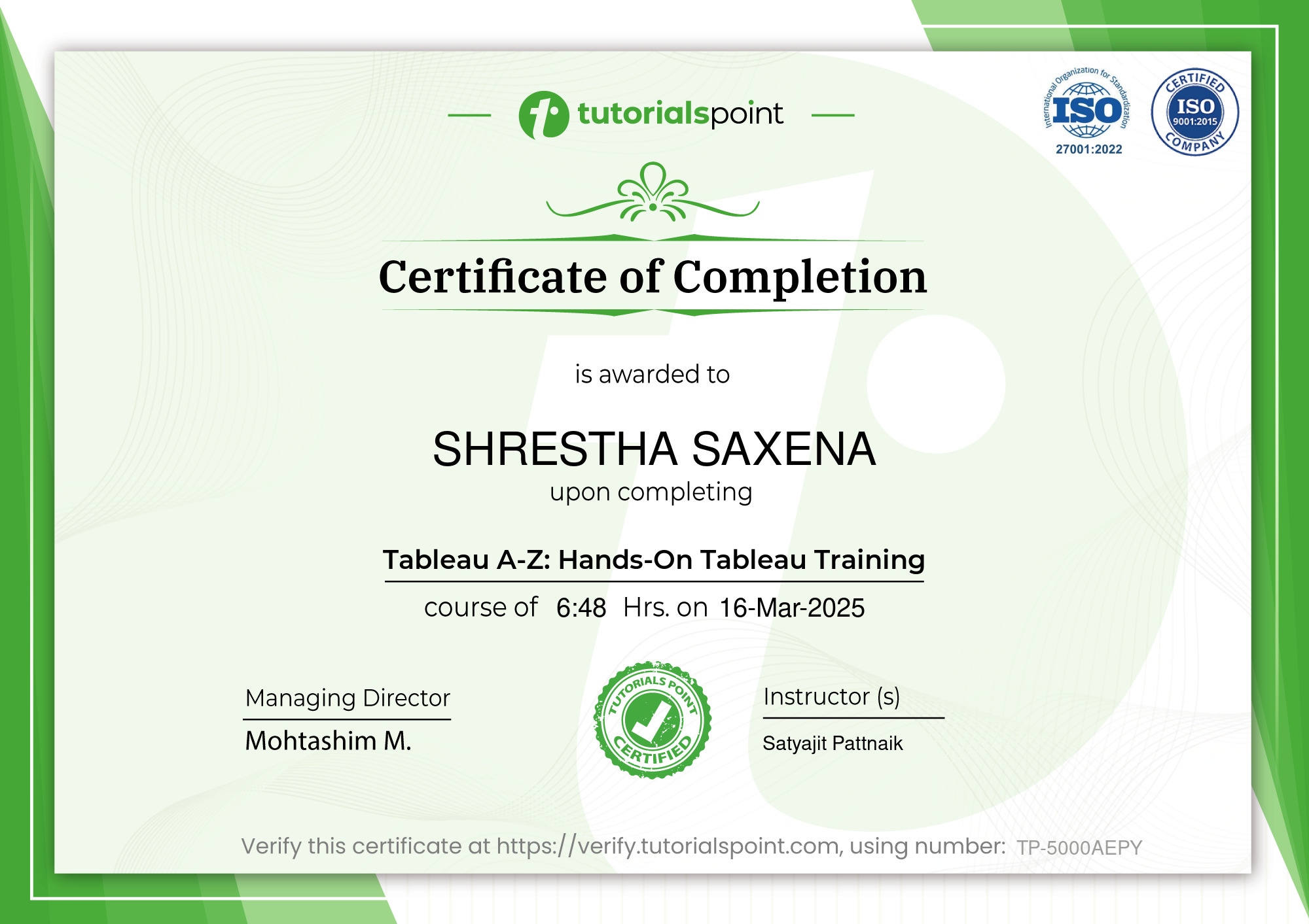 Tableau A-Z: Hands-On Tableau Training