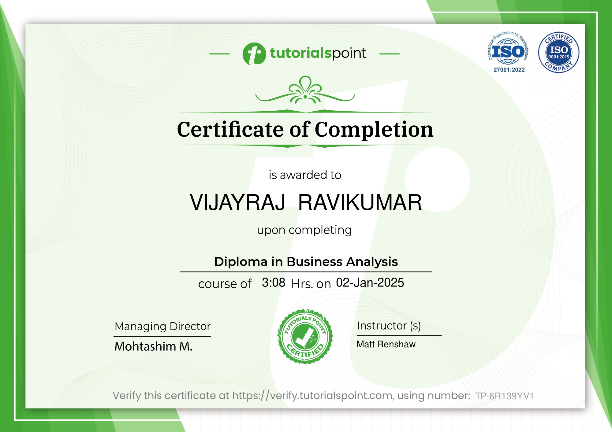 Diploma in Business Analysis