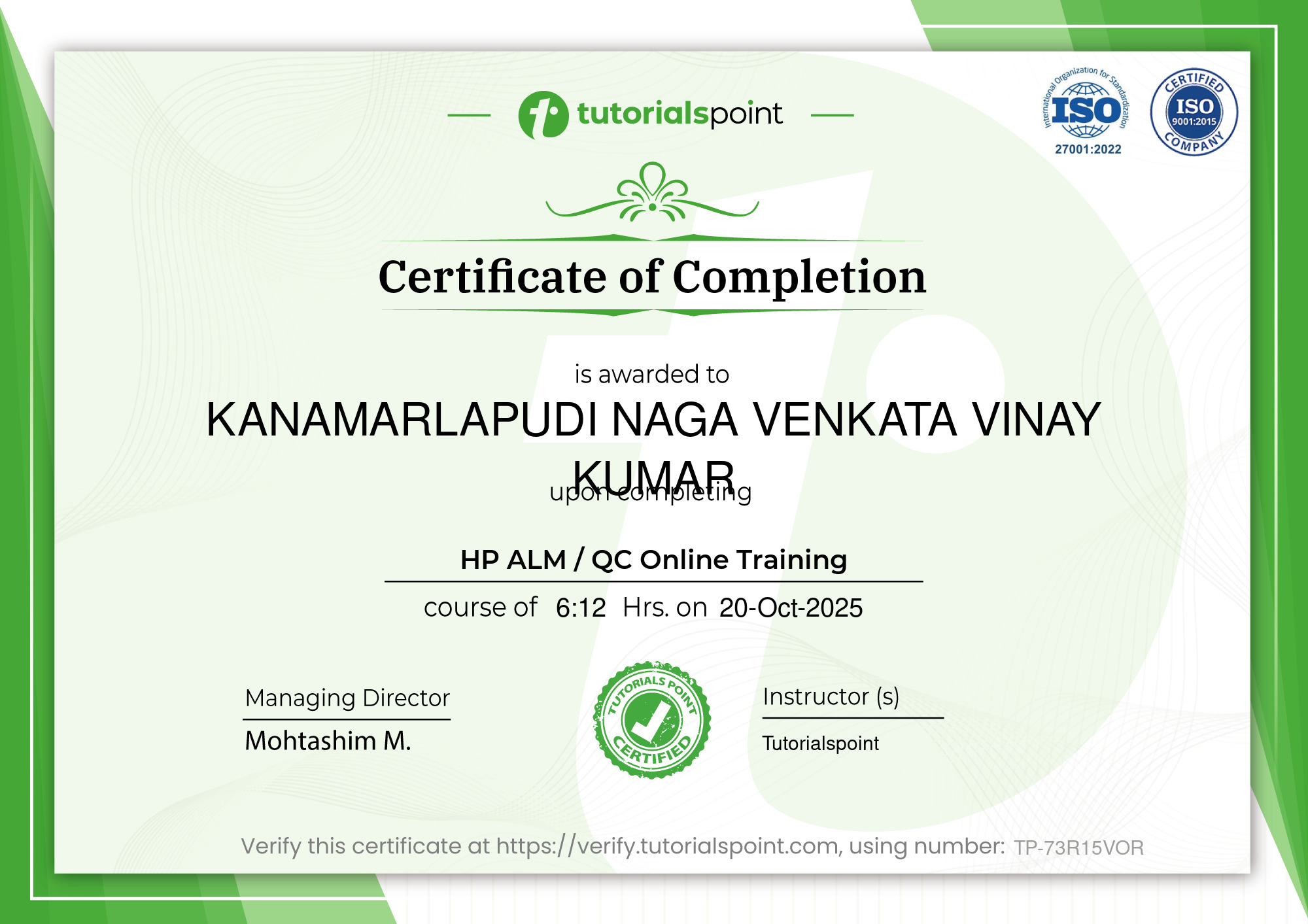 HP ALM / QC Online Training