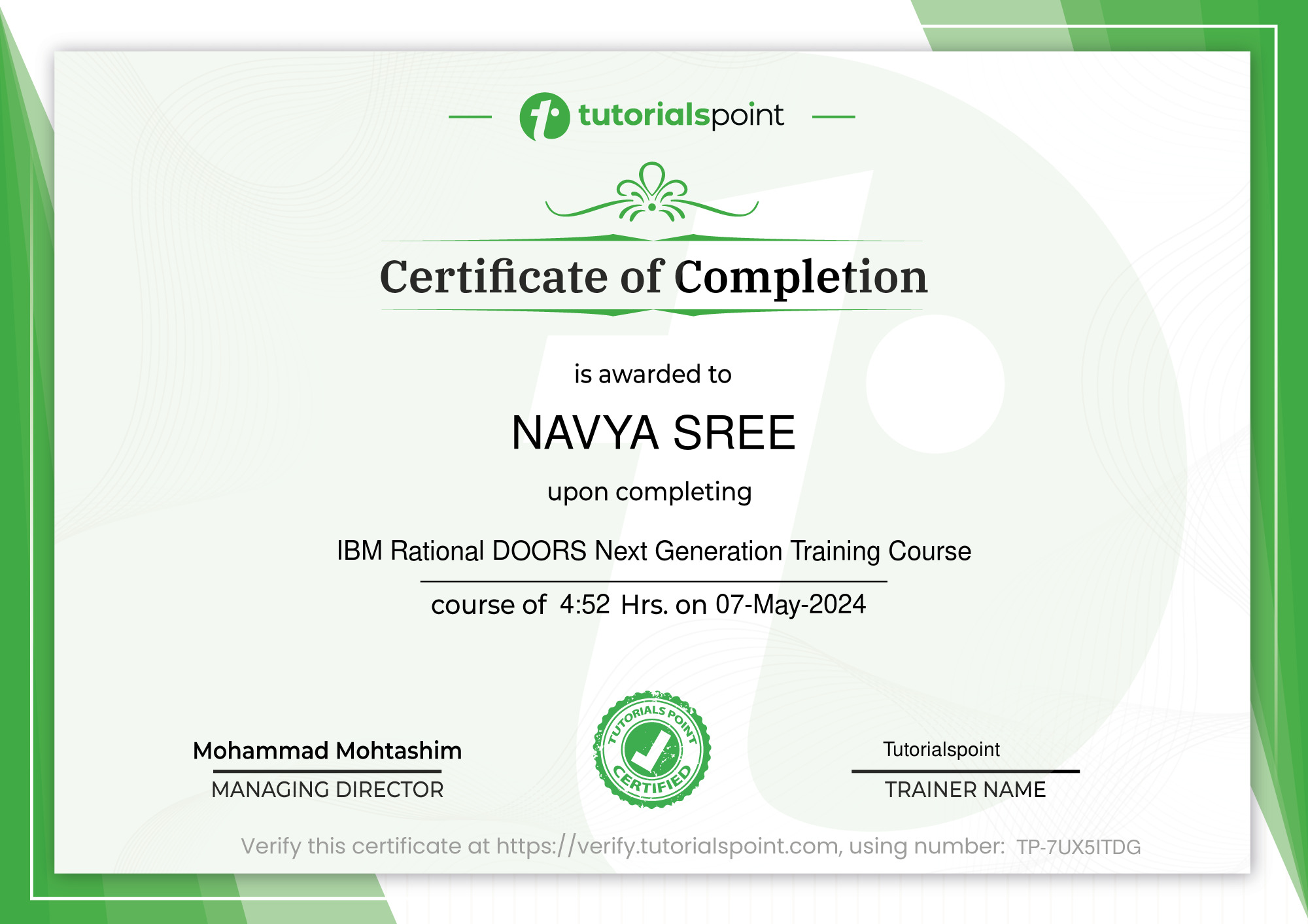 IBM Rational DOORS Next Generation Training Course