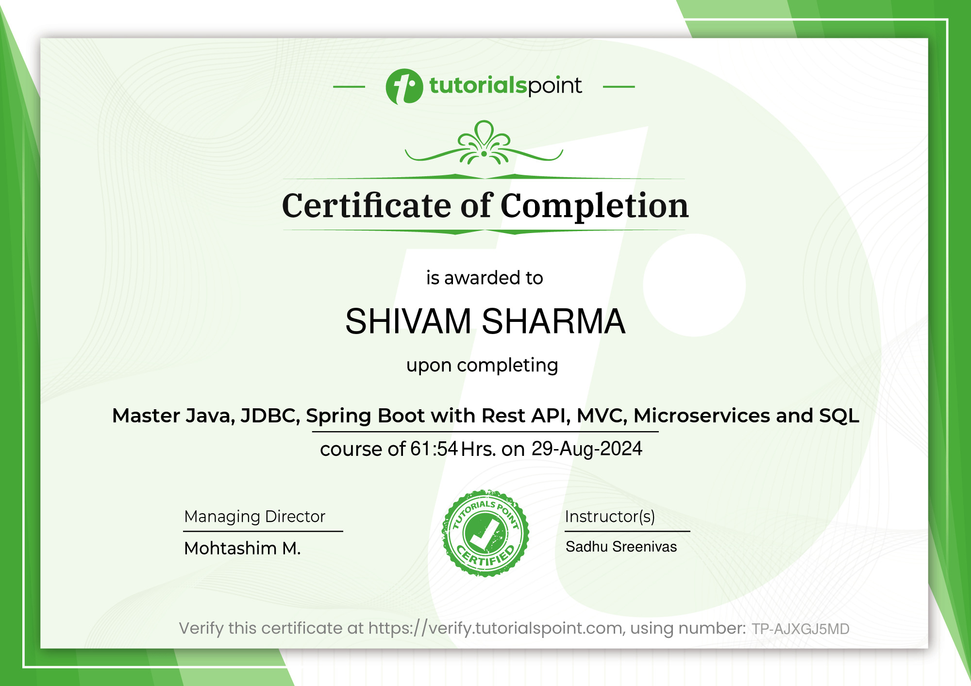 Master Java, JDBC, Spring Boot with Rest API, MVC, Microservices and SQL