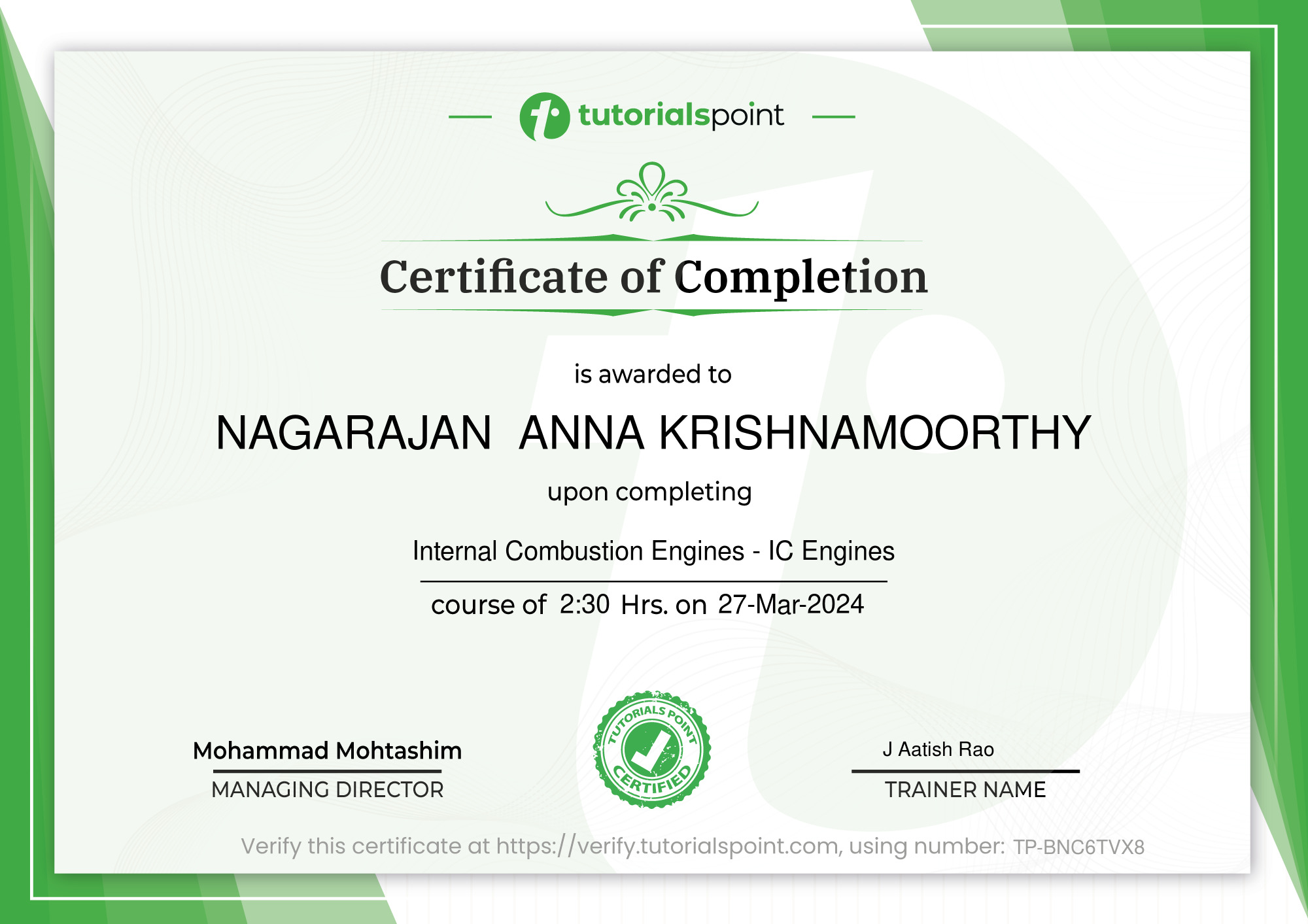 Internal Combustion Engines - IC Engines Course