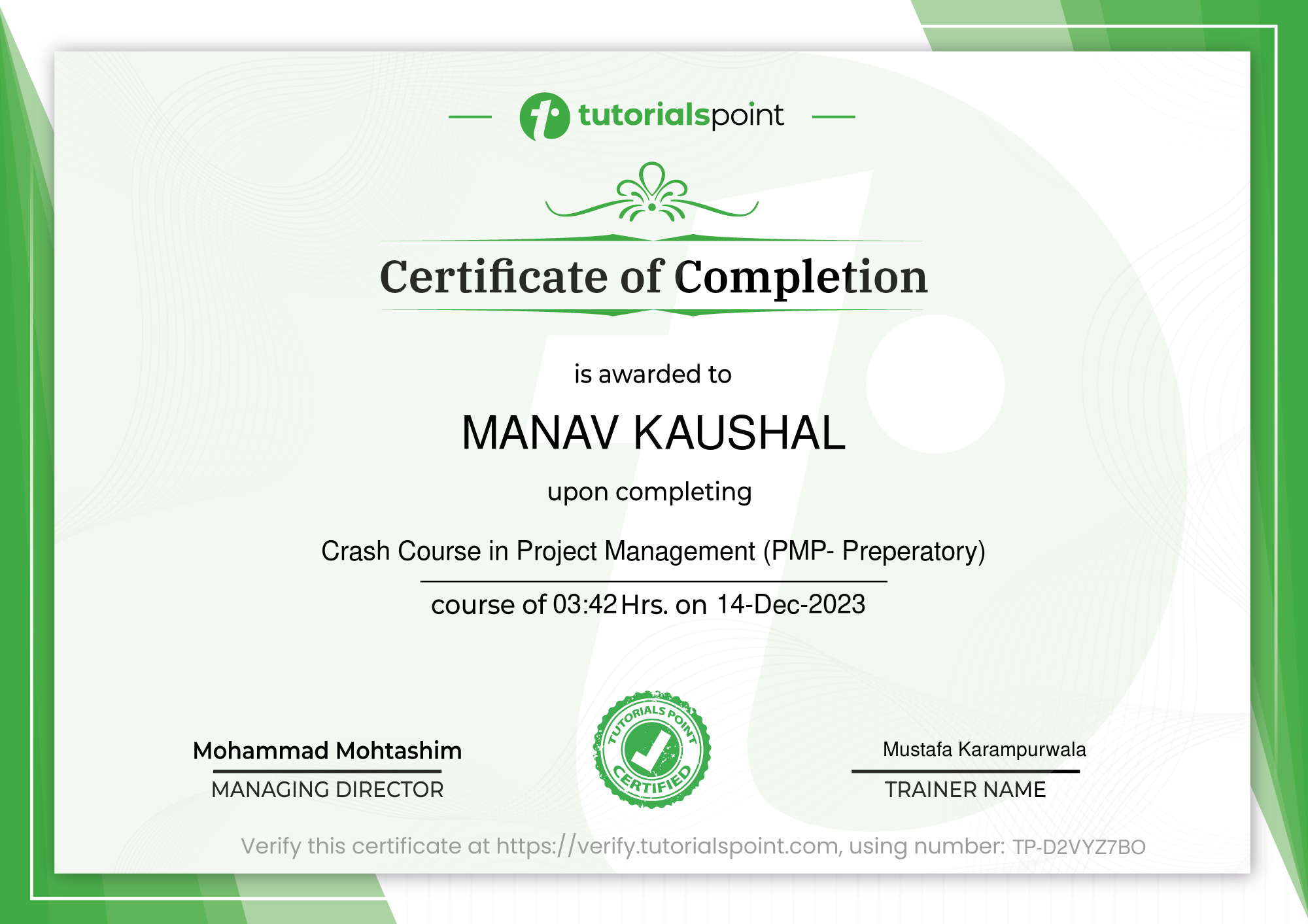 Crash Course in Project Management (PMP- Preperatory)
