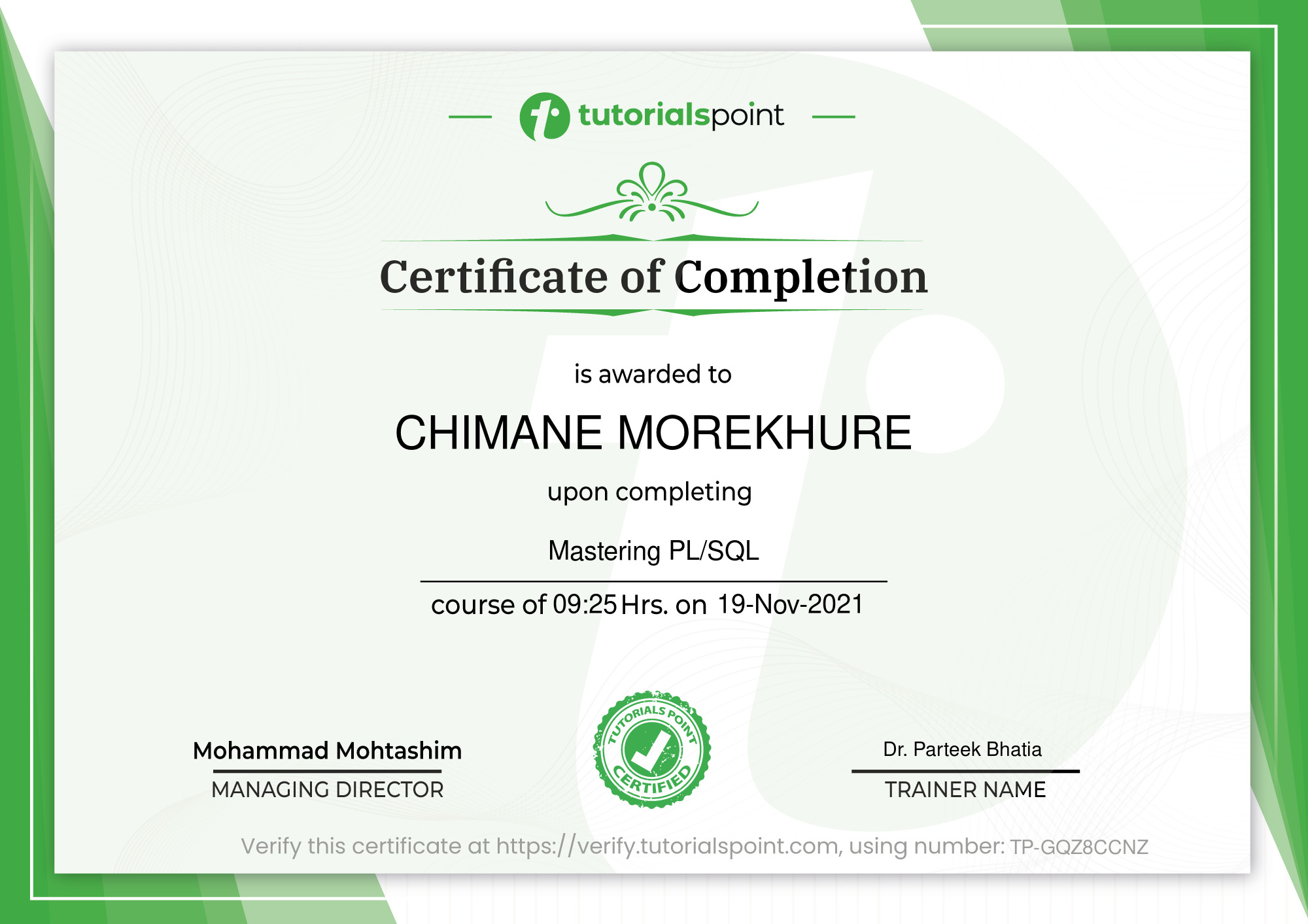 PL/SQL Mastery Course