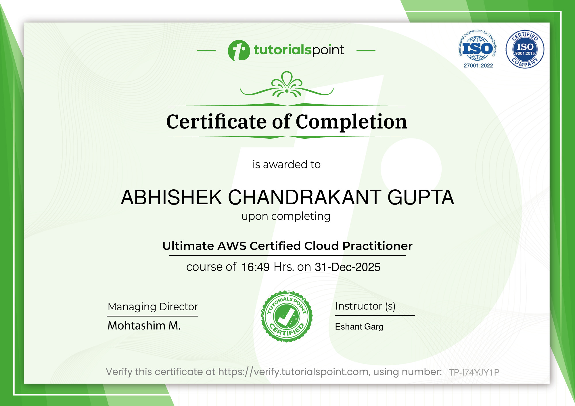 Ultimate AWS Certified Cloud Practitioner