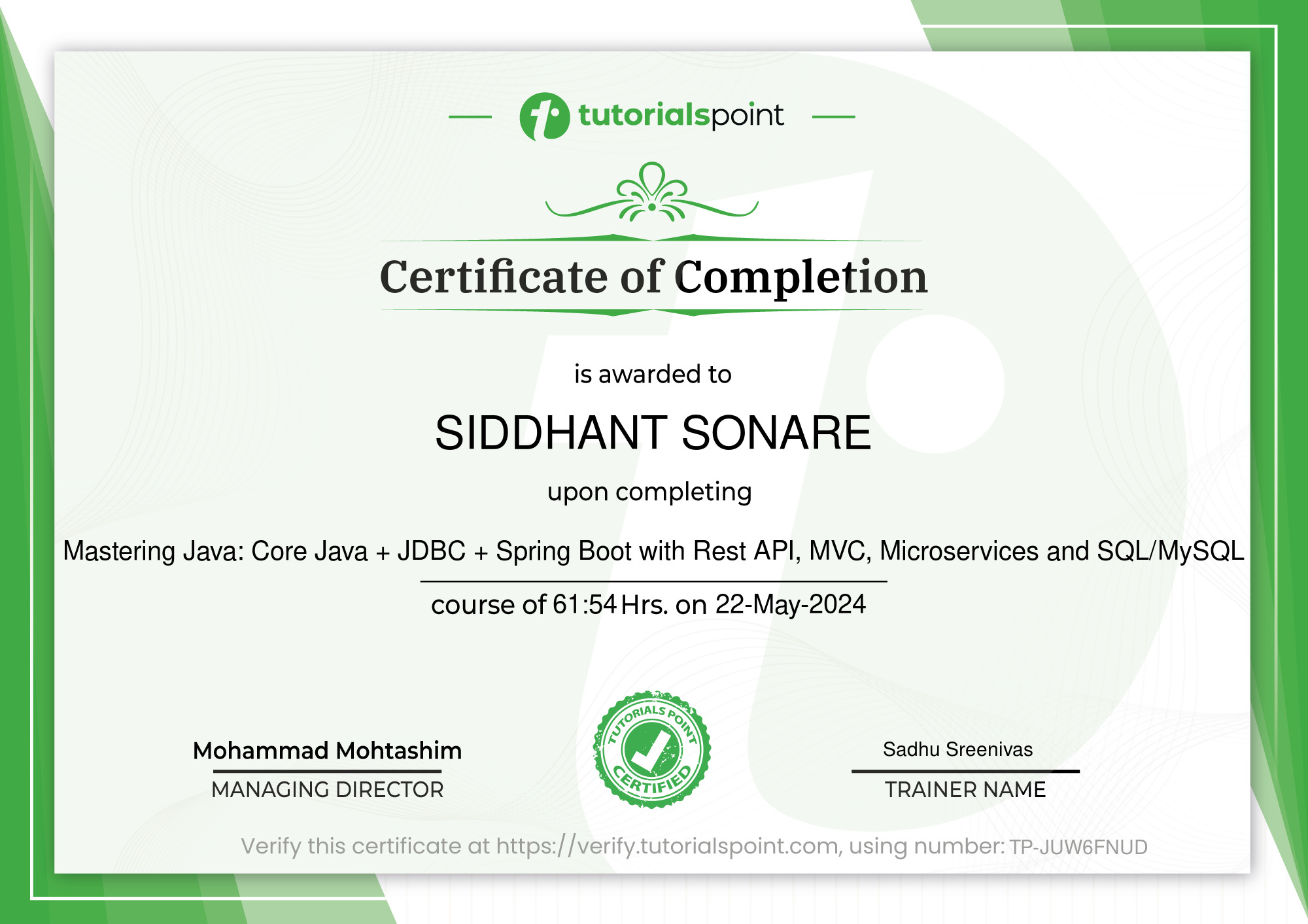 Master Java, JDBC, Spring Boot with Rest API, MVC, Microservices and SQL