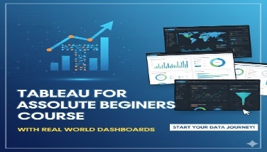 Tableau For Absolute Beginners Course with Real World Dashboards