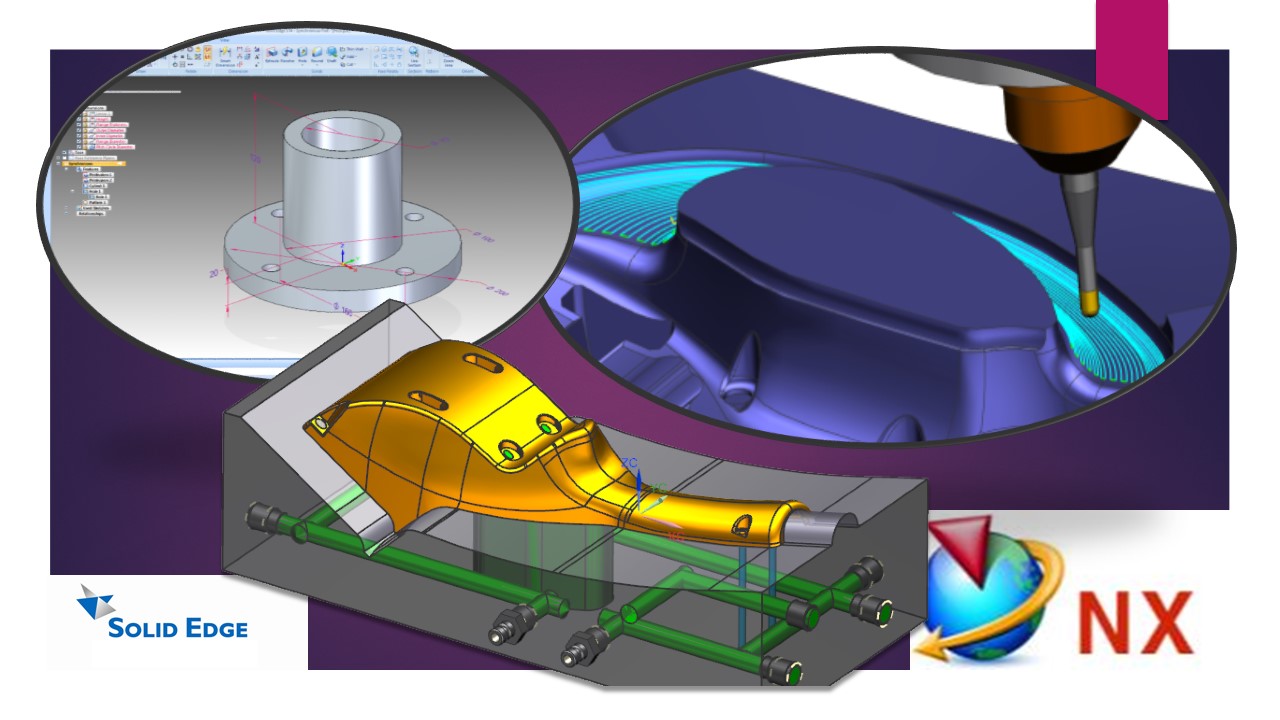 Solid Edge(CAD) + NX CAM + NX Mold Wizard