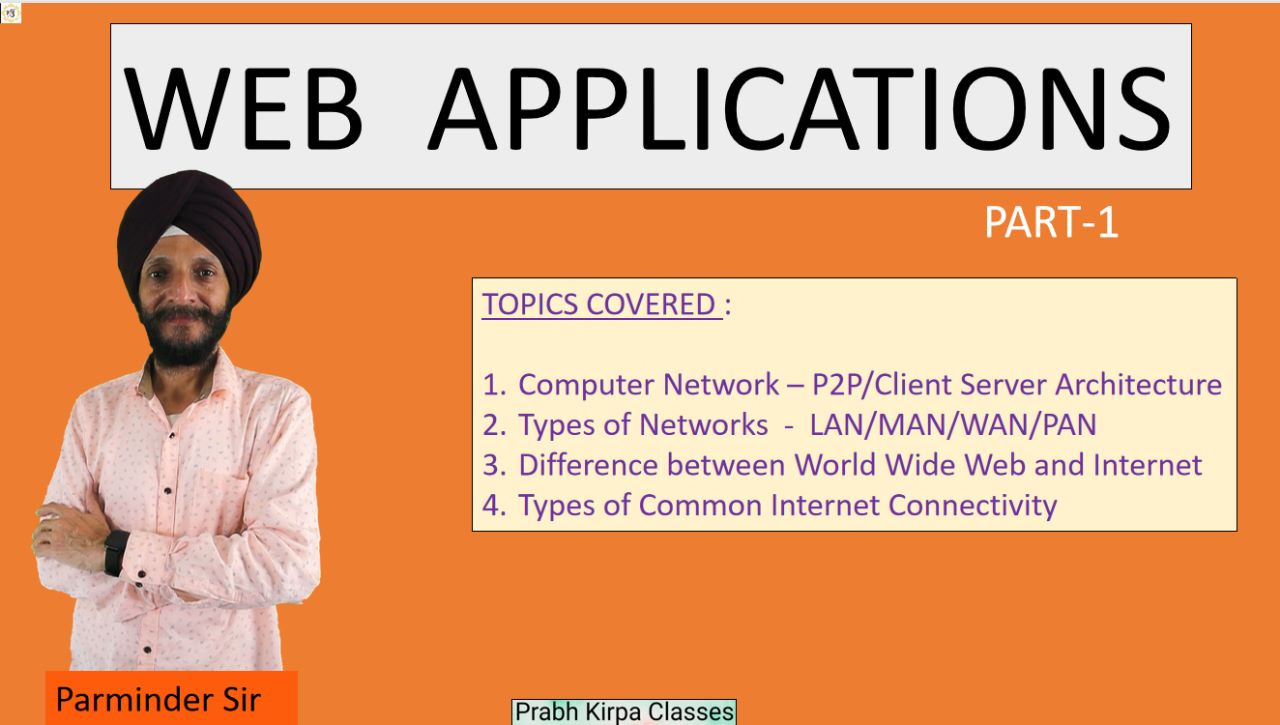 Web Applications - Part-I Web Applications - Part-I