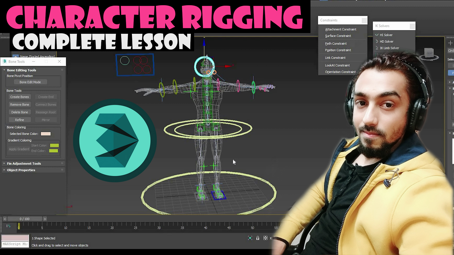 3DS MAX CHARACTER RIGGING COMPLETE COURSE 3DS MAX CHARACTER RIGGING COMPLETE COURSE