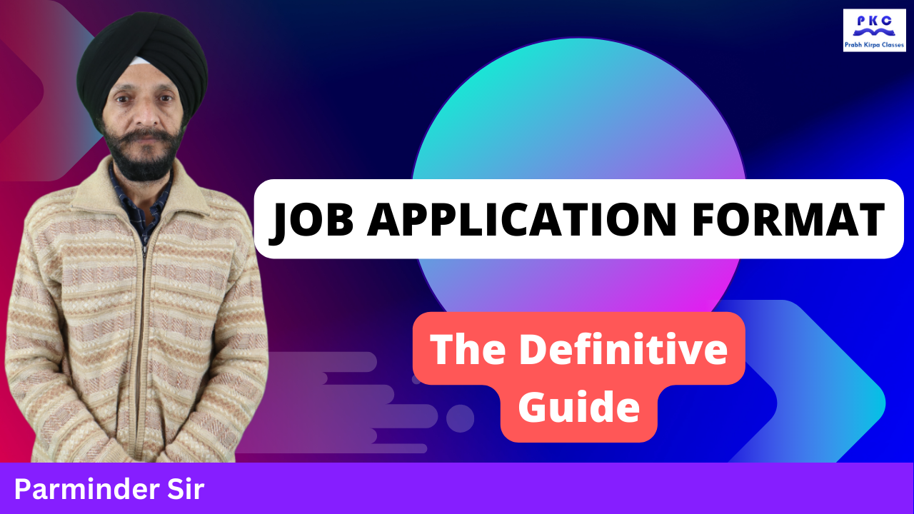 Job Application Format : The Definitive Guide Job Application Format : The Definitive Guide