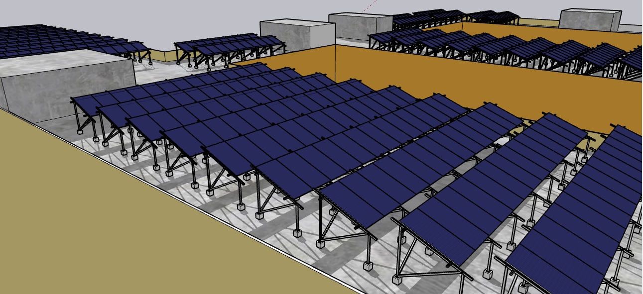 Design and Shadow Analysis of Solar Plant in Google SketchUp Design and Shadow Analysis of Solar Plant in Google SketchUp