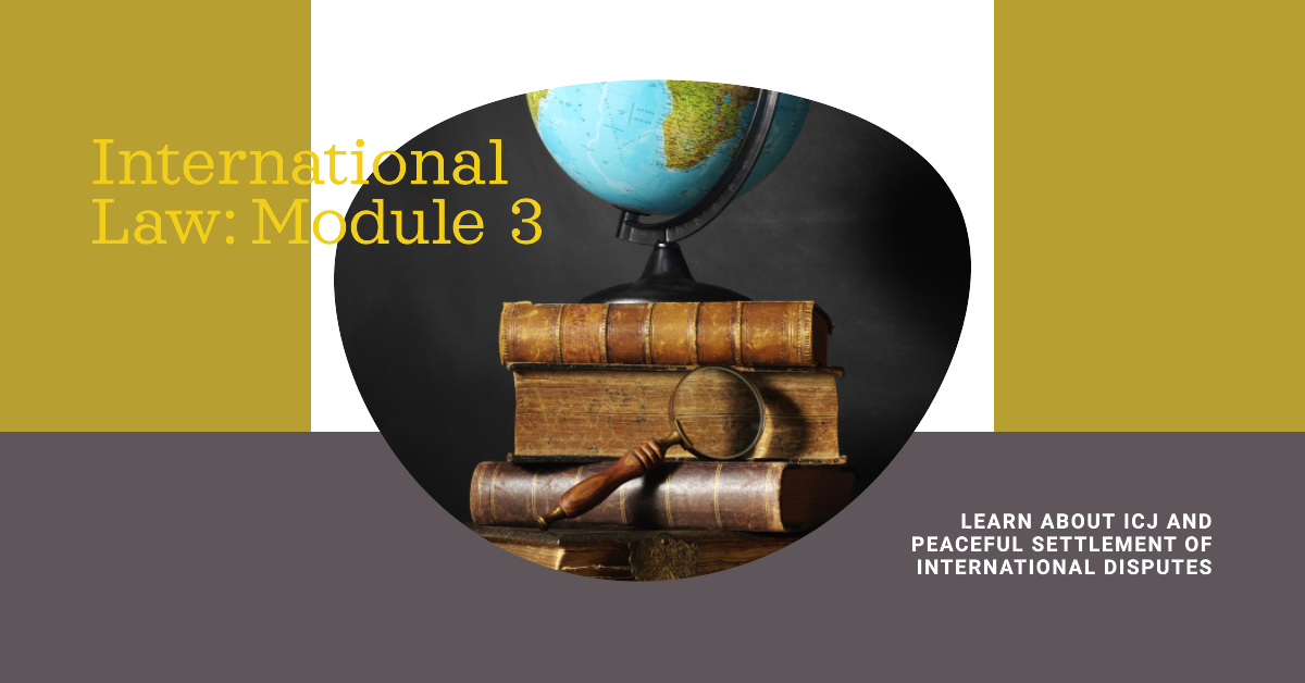 Public International Law Course: Module 3