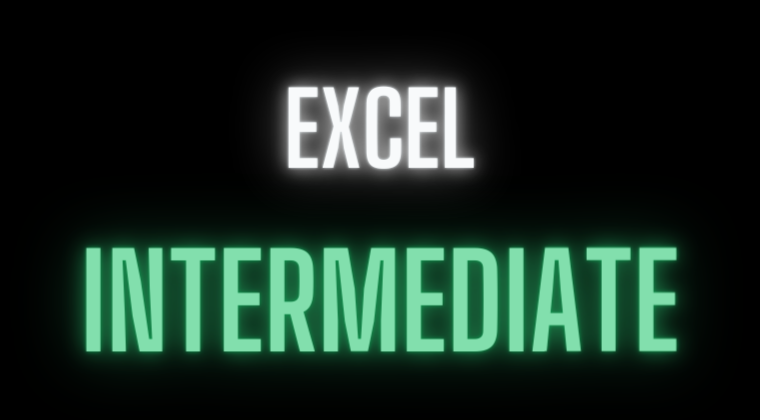 Excel Intermediate Course Excel Intermediate Course