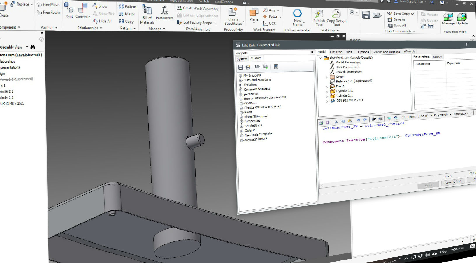 Autodesk Inventor as a Pro, use Skeleton Modelling. Autodesk Inventor as a Pro, use Skeleton Modelling.