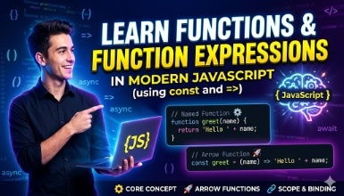 Learn Functions & Function Expressions in Modern JavaScript