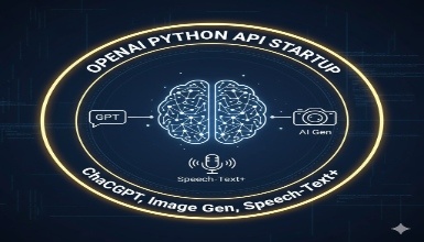 OpenAI Python API Startup: ChatGPT, Image Gen, Speech-Text+