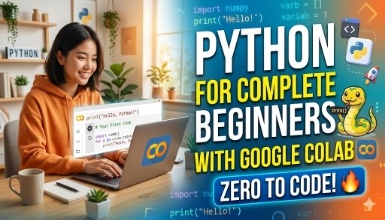 Python for Complete Beginners with Google Colab