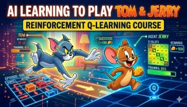 AI Learning to Play Tom & Jerry: Reinforcement Q-Learning