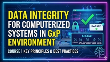 Data integrity for computerized systems in GxP environment