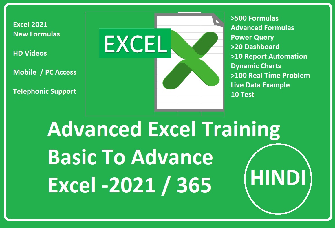 Advanced Excel & Dashboard Classes in Hindi with Sujeet Sir Advanced Excel & Dashboard Classes in Hindi with Sujeet Sir