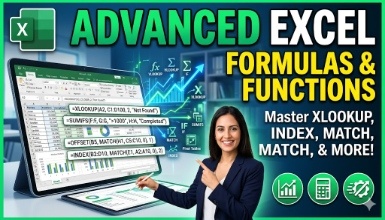 Microsoft Excel - Advanced Excel Formulas And Function