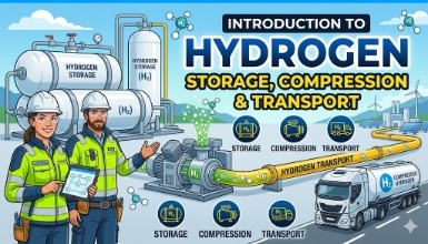 Introduction to Hydrogen Storage, Compression & Transport