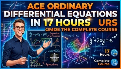 Ace Ordinary Differential Equations in 17 Hours (The Complete Course)