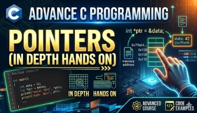 Advance C Programming : Pointers (In Depth Hands On)