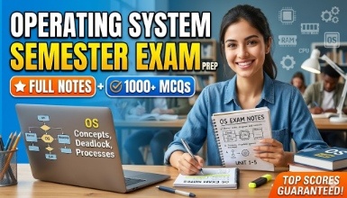 Operating System for Semester Exam with Notes and MCQs