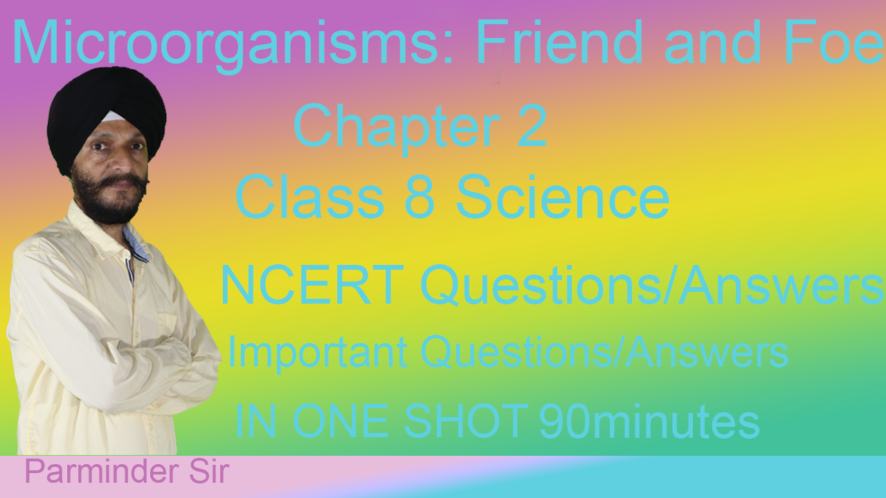 Microorganisms : Friend and Foe Class 8 Science NCERT Microorganisms : Friend and Foe Class 8 Science NCERT