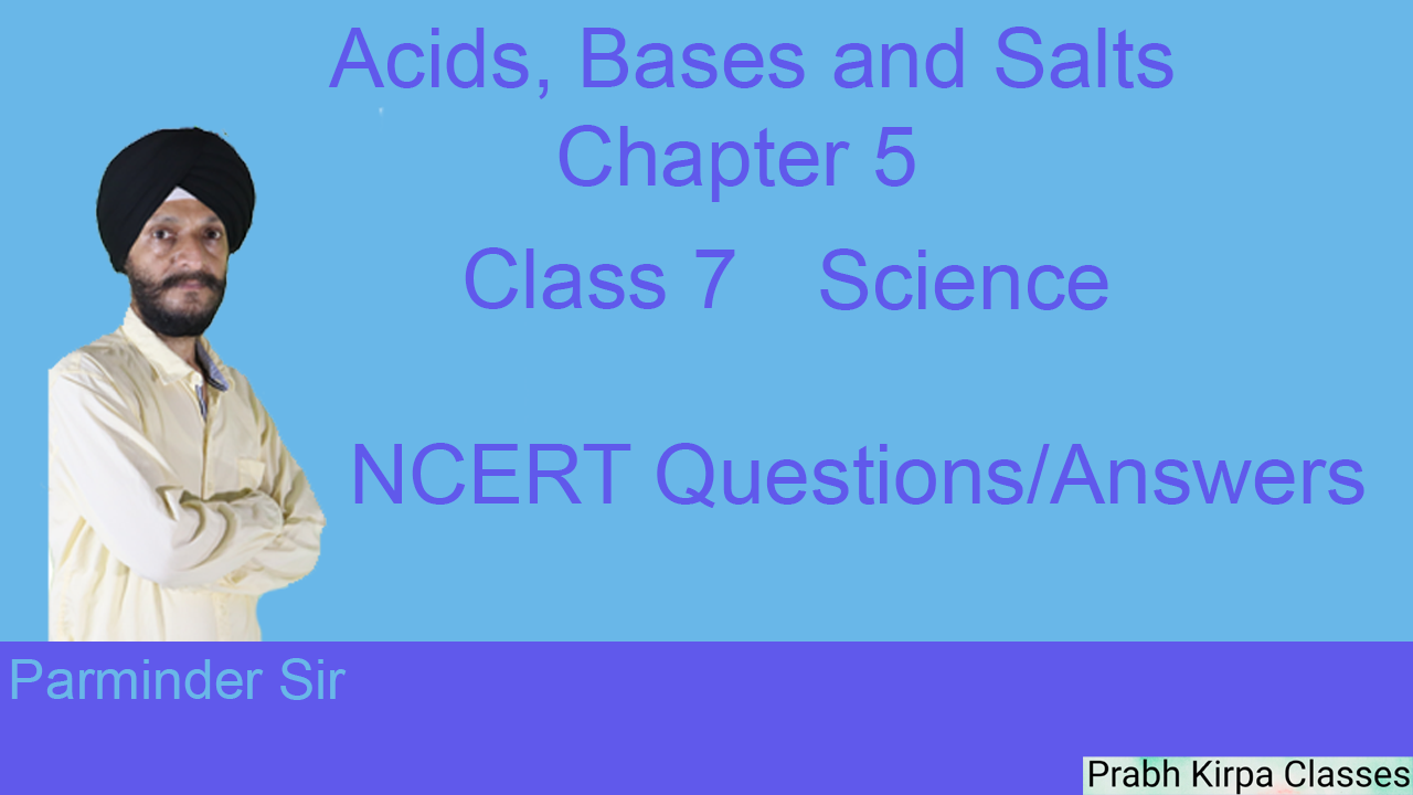 Acids, Bases and Salts Class 7 Science NCERT