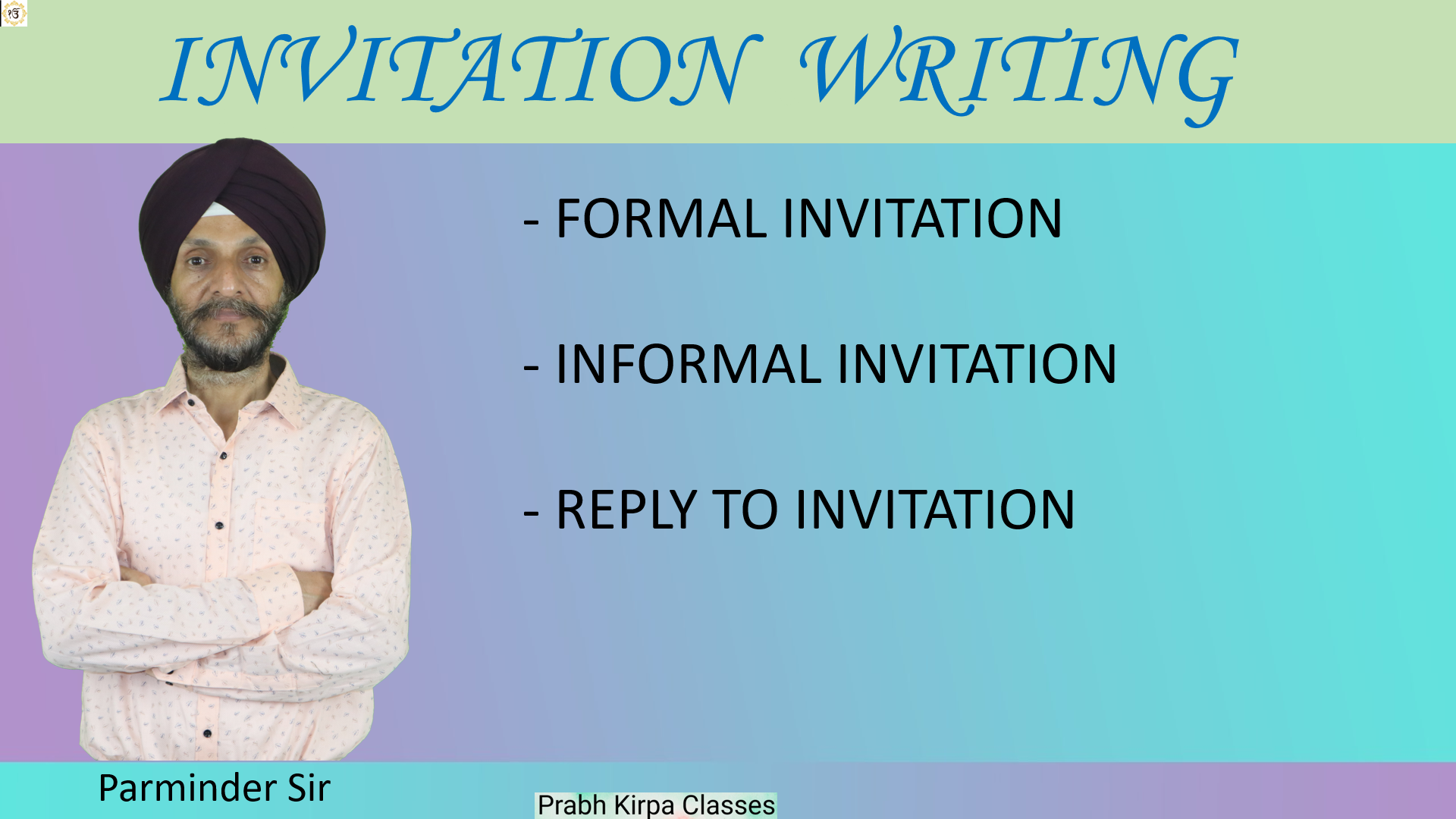 Invitation Writing -Formal and Informal, Reply to invitation